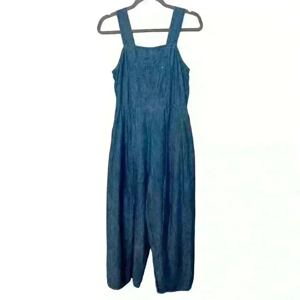 Tommy Jeans Women's Sleeveless Jumpsuit with Zipper, Pockets, Wide Leg, Size XS - Picture 4 of 13